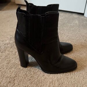 Nine West Crimson Black Ankle Boots